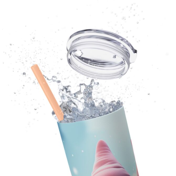 Skinny Tumbler with Straw, 20oz