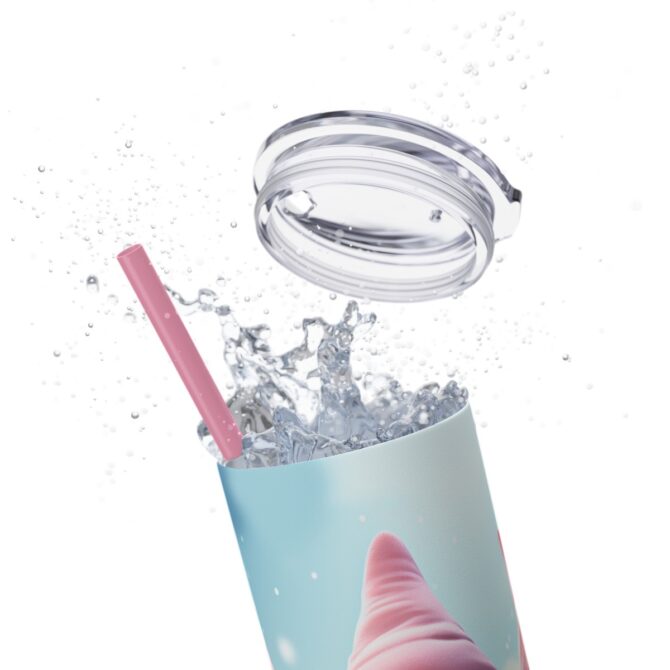 Skinny Tumbler with Straw, 20oz