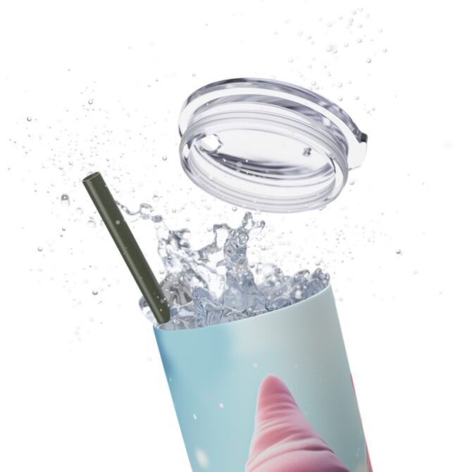 Skinny Tumbler with Straw, 20oz