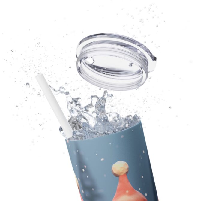 Skinny Tumbler with Straw, 20oz