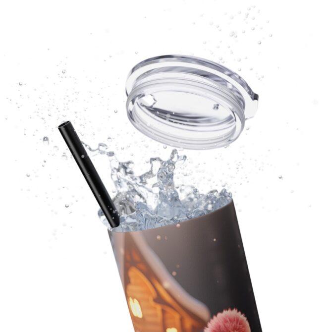 Skinny Tumbler with Straw, 20oz